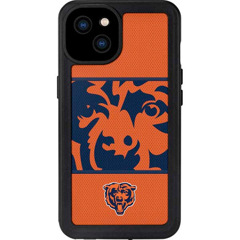 NFL Chicago Bears Zone Block iPhone 15 Plus Waterproof Case